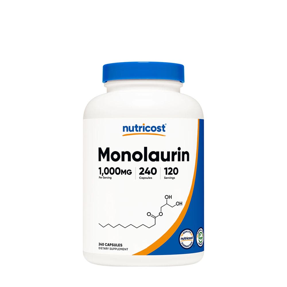 Nutricost - Monolaurin - 240 Caps – Nutricost förpackning