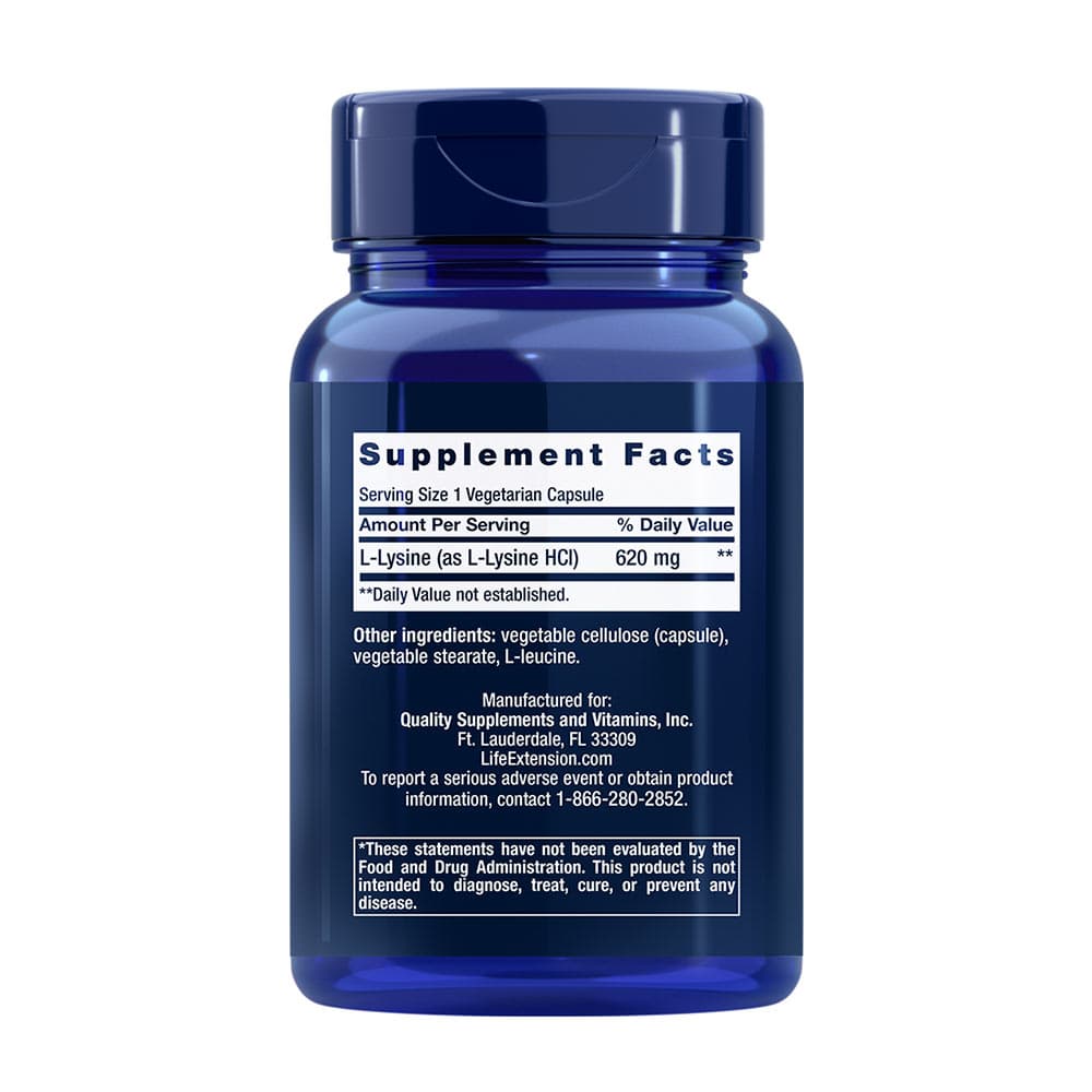 Life Extension - L-Lysine - 100 Vegetarian Capsules