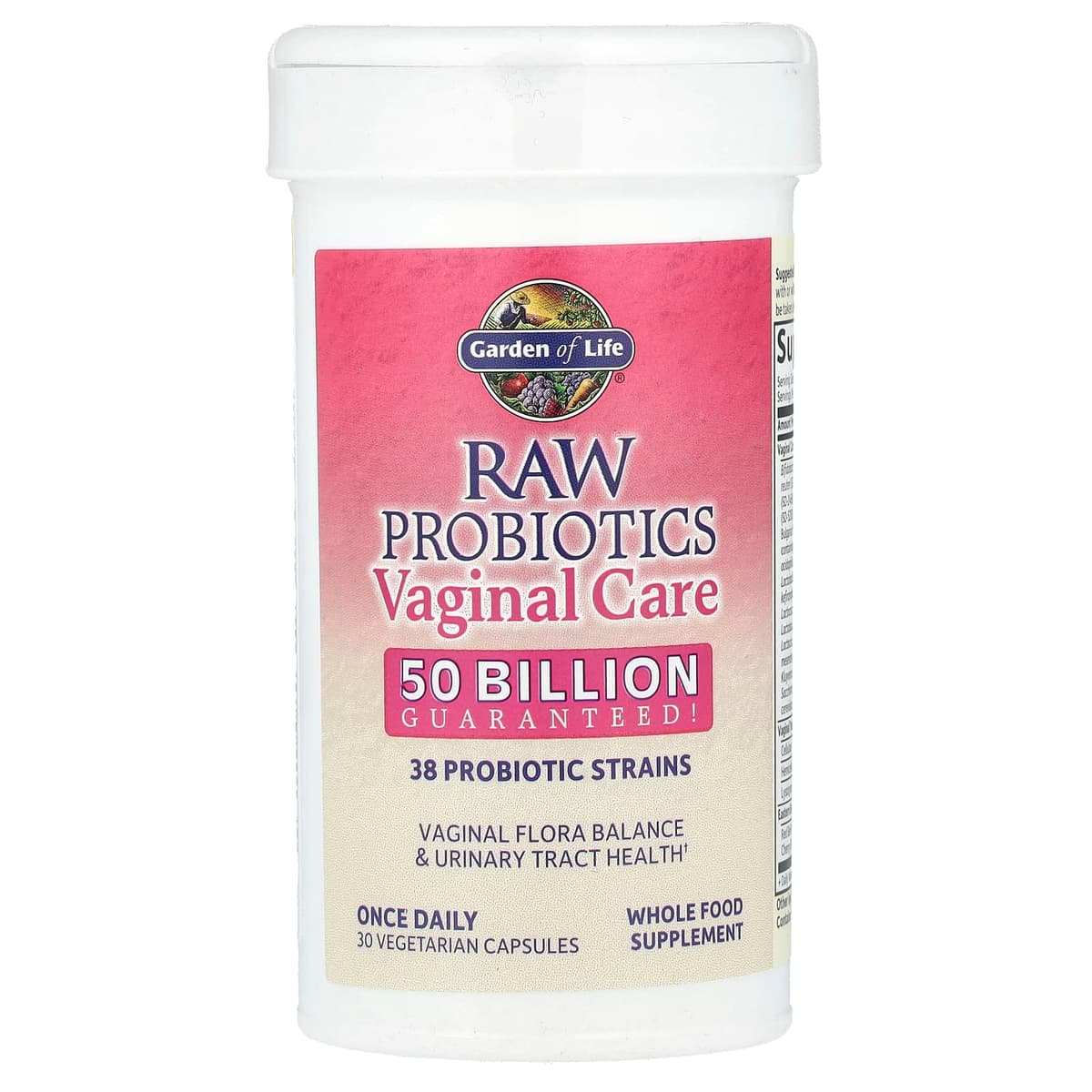 Garden Of Life - Raw Probiotics Vaginal Care - 30 Vcaps