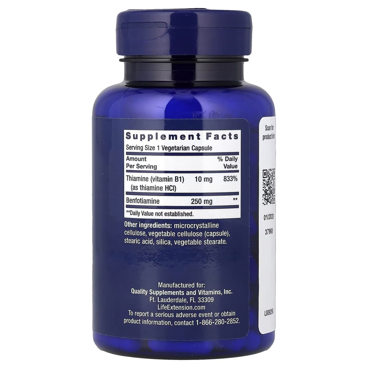 Life Extension - Mega Benfotiamine - 120 Vcaps