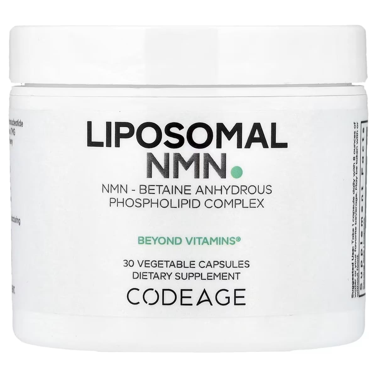 Codeage Liposomal NMN - 30 Vcaps - 30 Vegetable Caps