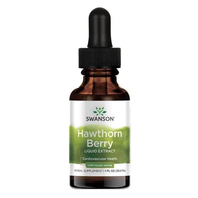 Swanson - Hawthorn Berry Liquid Extract - 29.6ml – Swanson förpackning