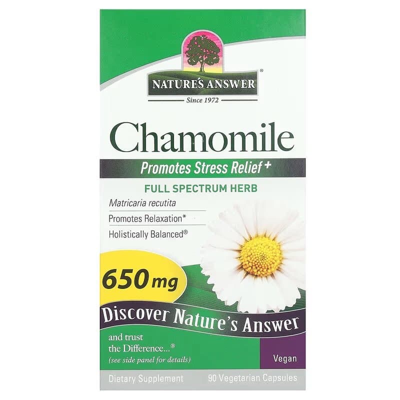 Nature's Answer - Chamomile, 650mg - 90 Vcaps – Nature'S Answer förpackning