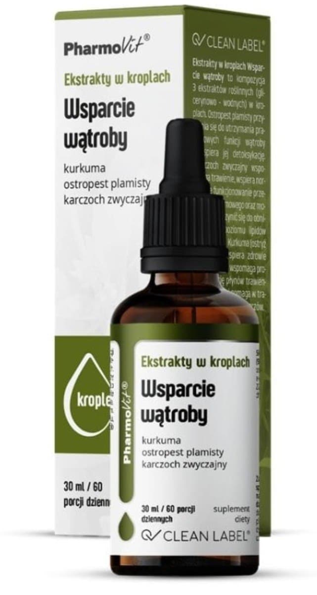 PharmoVit - Liver Support Drops - 30 ml – Pharmovit förpackning