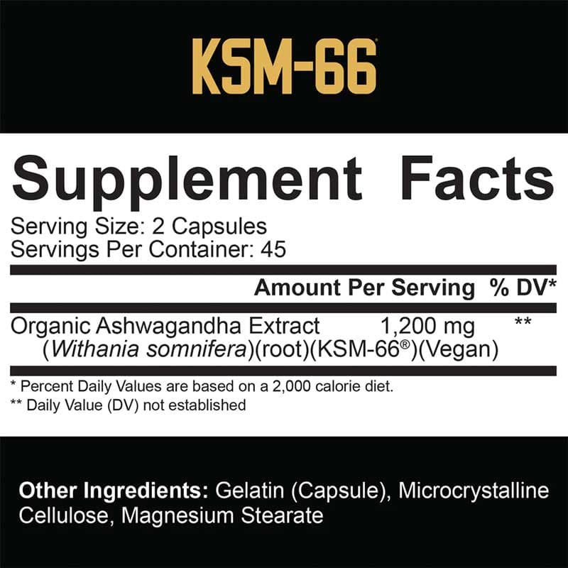 5% Nutrition - KSM-66 - 90 Caps
