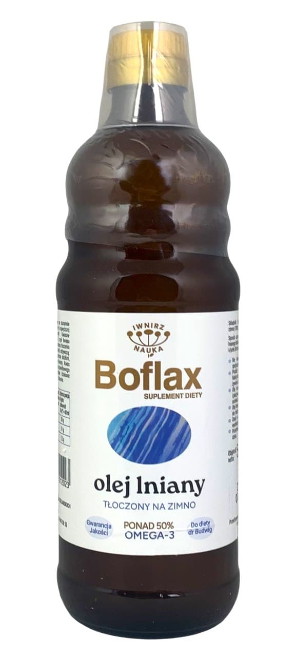 Iwnirz Nauka (Instytut Włókien Naturalnych I Roślin Zielarskich) - Boflax Olej Lniany (Flaxseed Oil) - 500ml