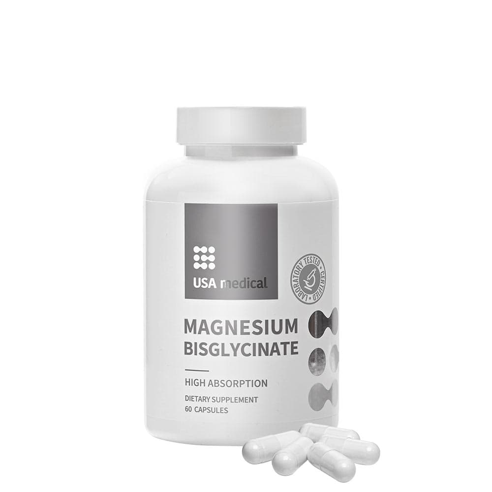 Usa Medical - Magnesium Bisglycinate - 60 Caps