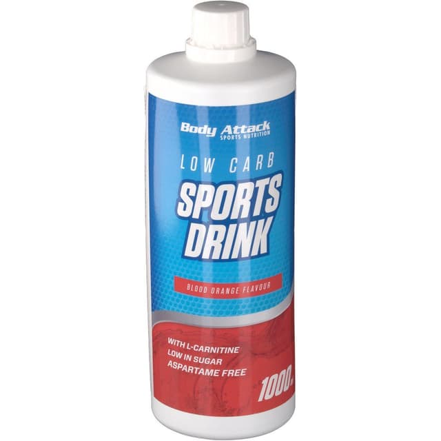 Body Attack - Sports Drink Zero -urheilujuoma - Veriappelsiini, 1000 ml – Body Attack