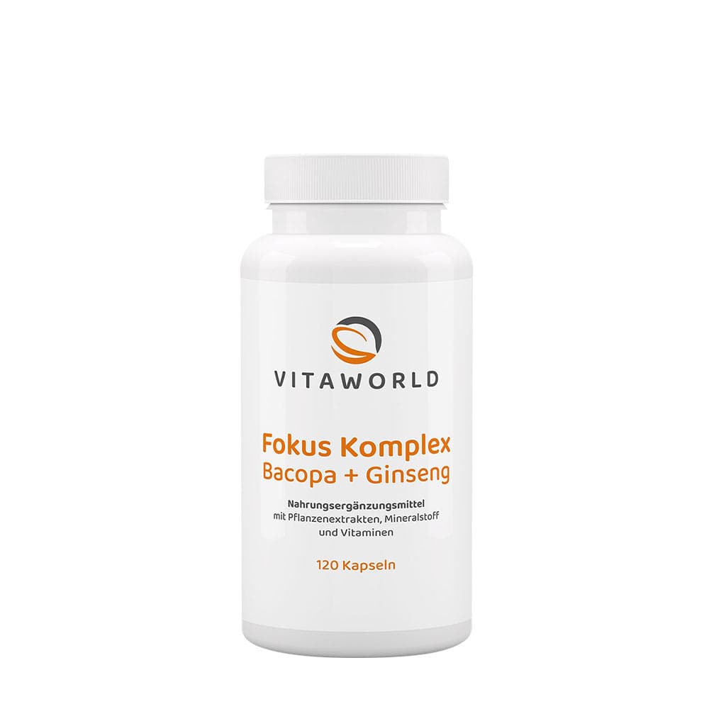 Vitaworld - Focus Complex - 120 Caps – Vitaworld förpackning