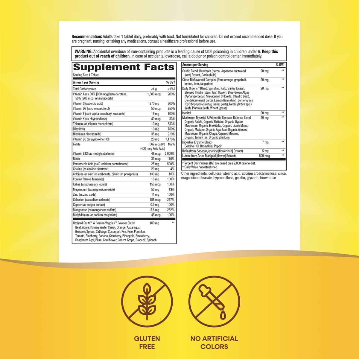 Nature's Way - Adult Ultra Multivitamin - 60 Tabs
