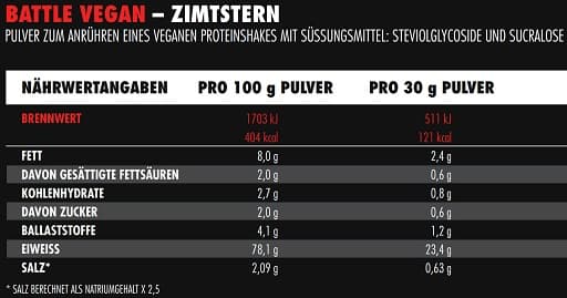 Big Zone - Battle Vegan - Kanelstjerne, 1000 g