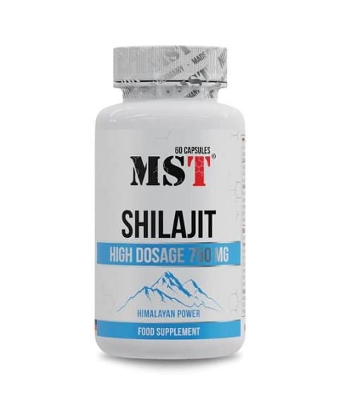 MST - Shilajit - Hög dos, 60 kapslar – MST förpackning