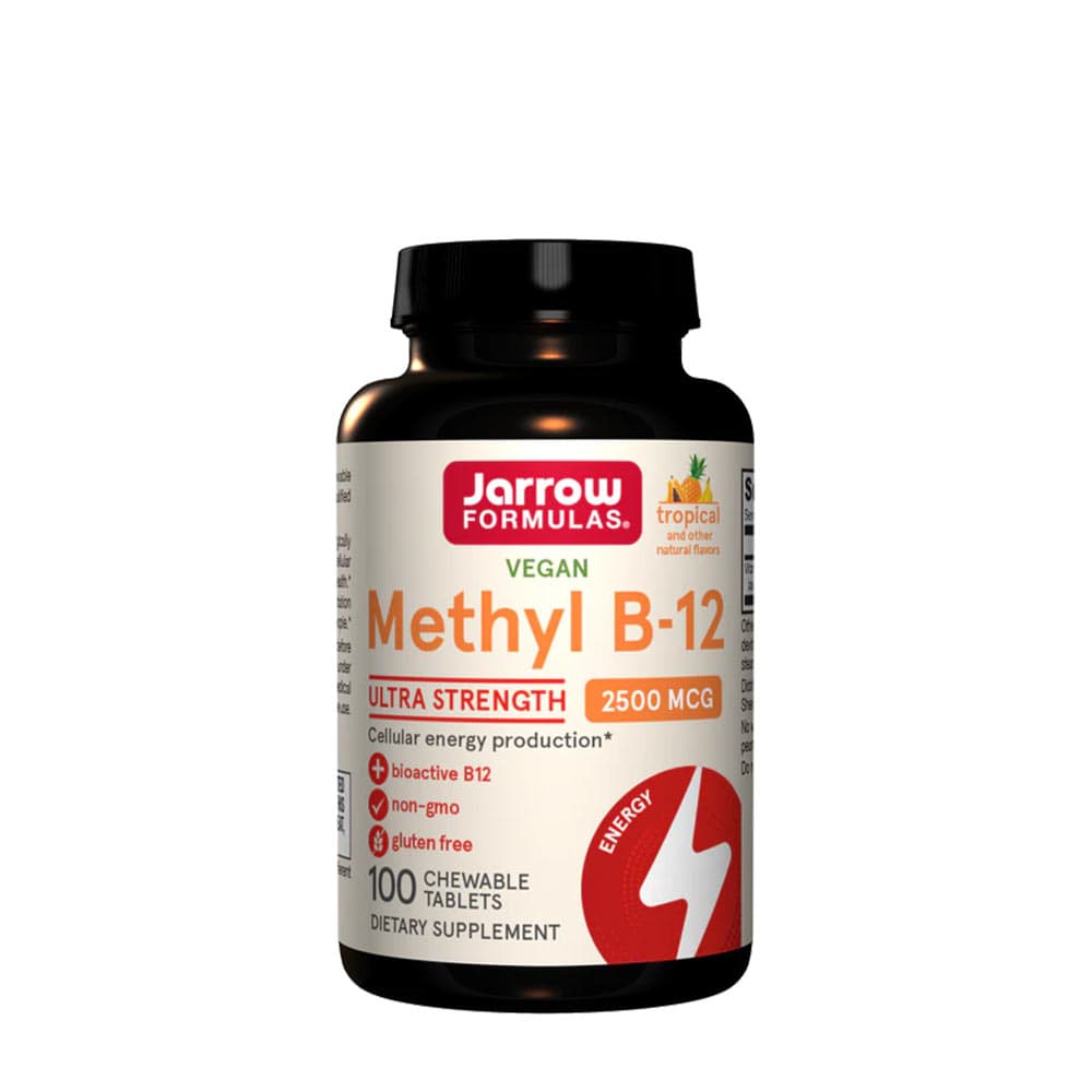 Jarrow Formulas - Methyl B-12 (Tropical - 100 Vegan Gummies) - 100 Tabs – Jarrow Formulas förpackning