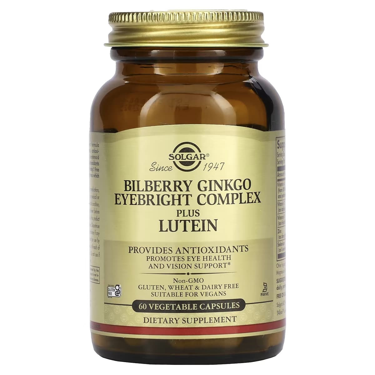Solgar - Bilberry Ginkgo Eyebright Complex Plus Lutein