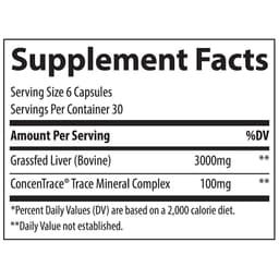 Trace Minerals Tmancestral Beef Liver - 180 Caps
