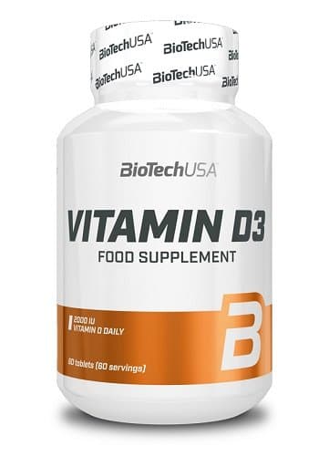 BioTechUSA - Vitamin D3 - 90 tabletter – förpackning