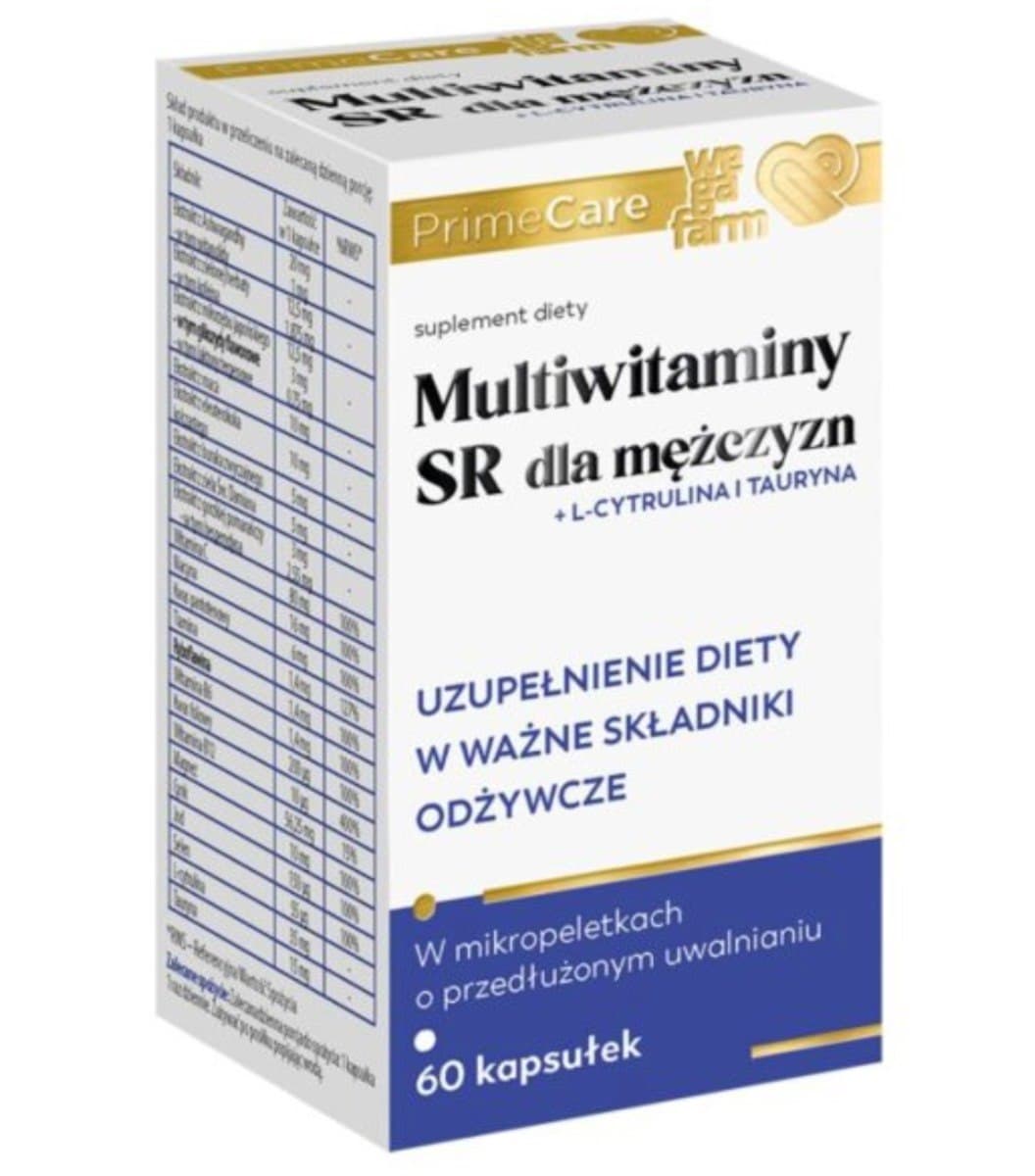 WegaFarm - Multivitamins SR for Men – WegaFarm förpackning