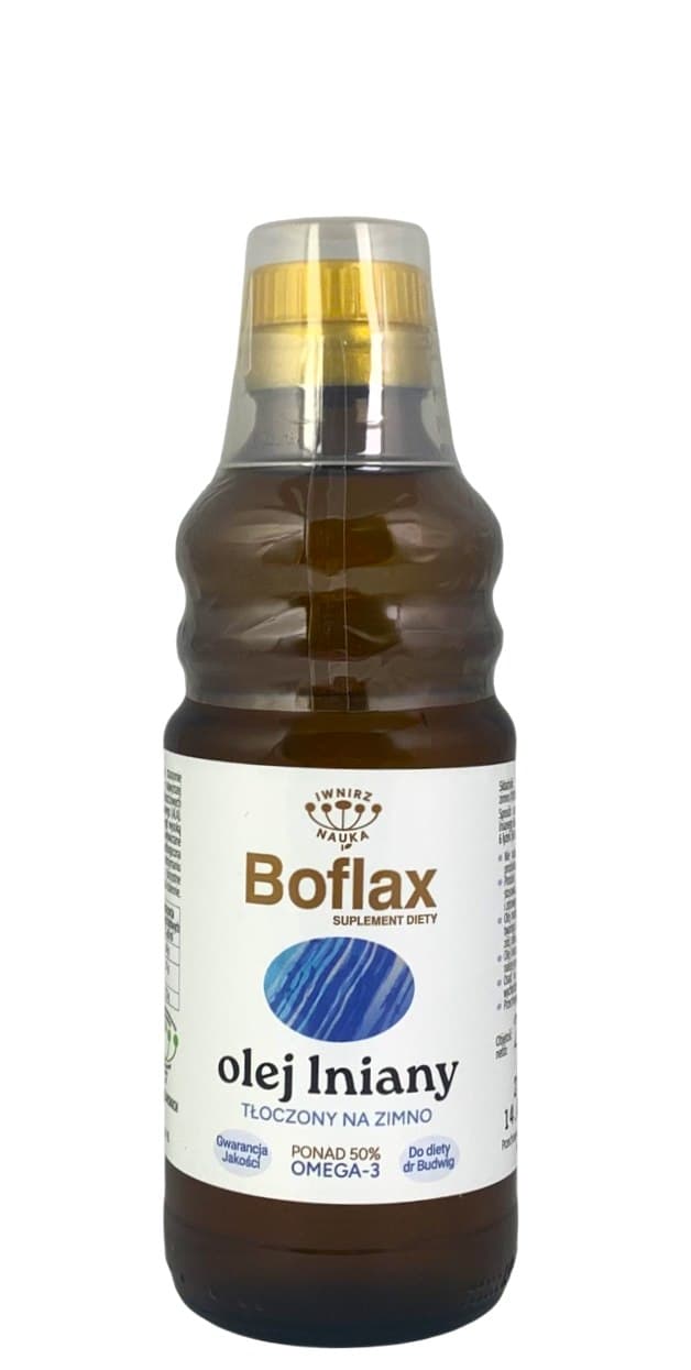 Boflax / Inniarz Nauka - Flaxseed Oil - Dr Budwig Diet 250ml – Boflax / Inniarz Nauka förpackning