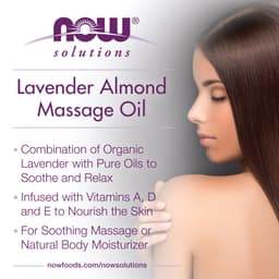 NOW Foods - Lavender Almond Massage Oil - 473ml