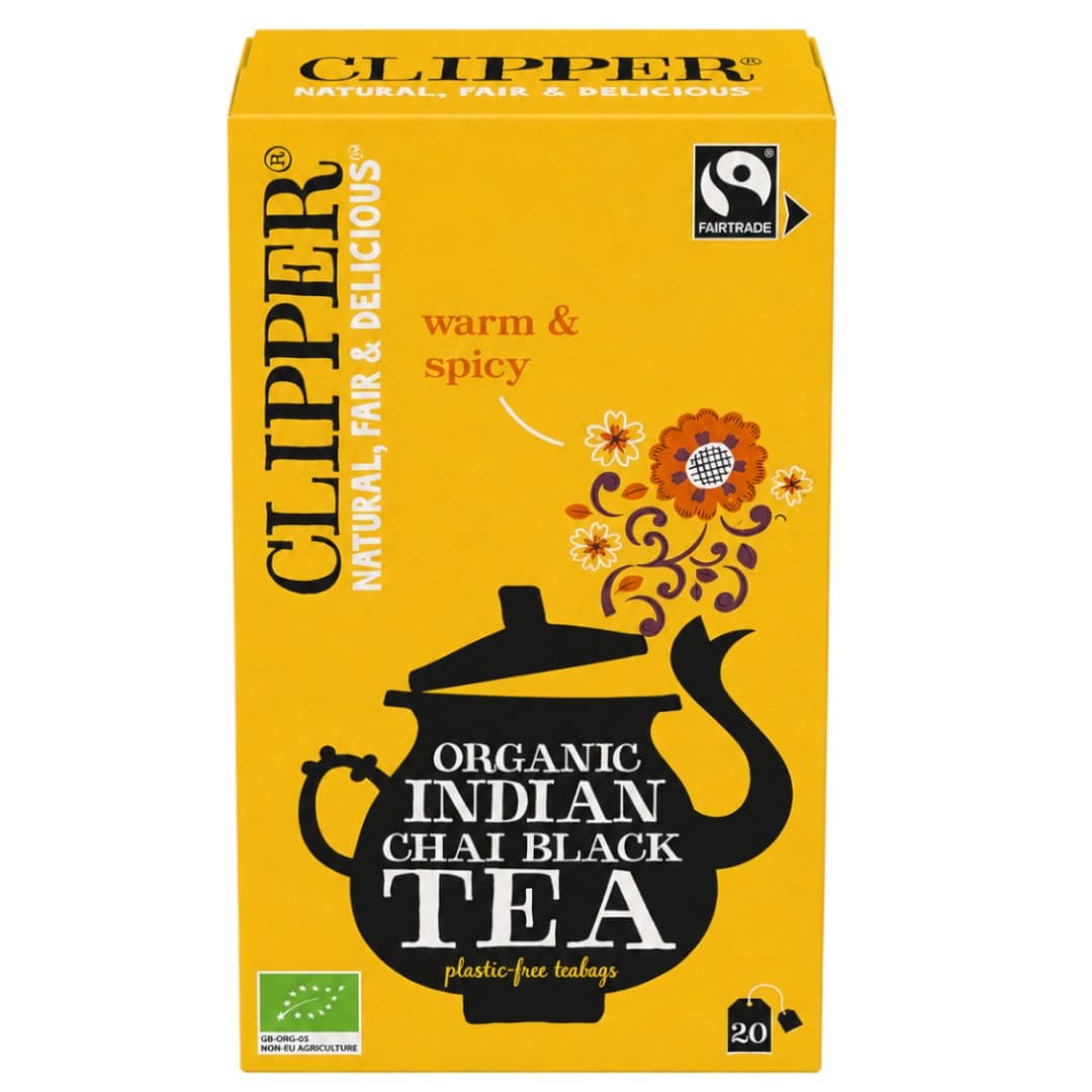 CLIPPER - Organic Indian Chai Black Tea - 50g (20 bags)