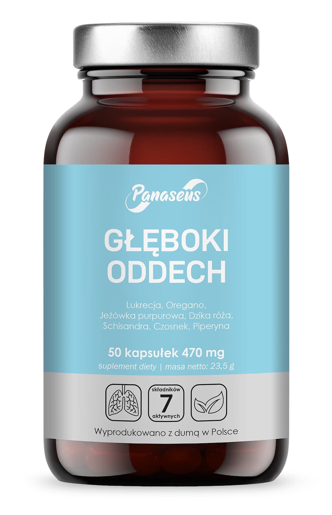 Panaseus - Deep Breath - 30 Days - 50 Caps – Panaseus förpackning
