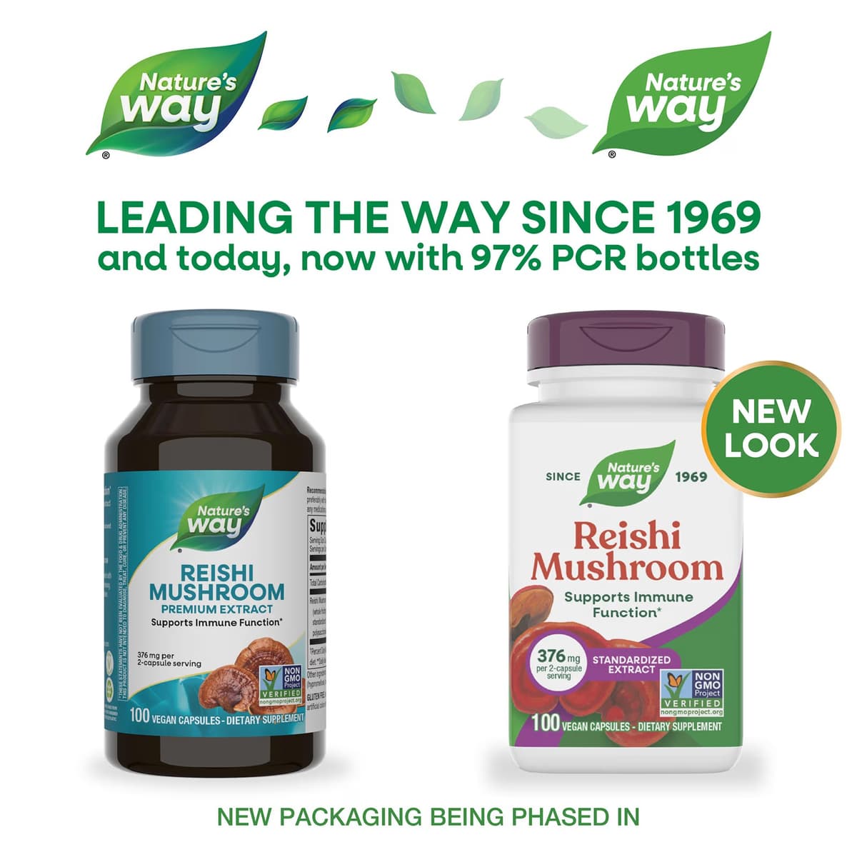 Nature'S Way - Reishi Mushroom - 100 Vcaps