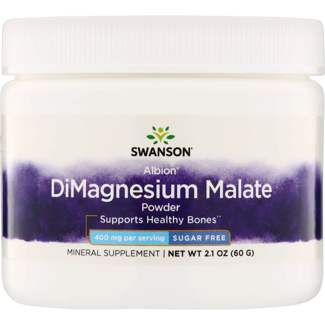 Swanson - Albion DiMagnesium Malate (60 g) – Swanson förpackning