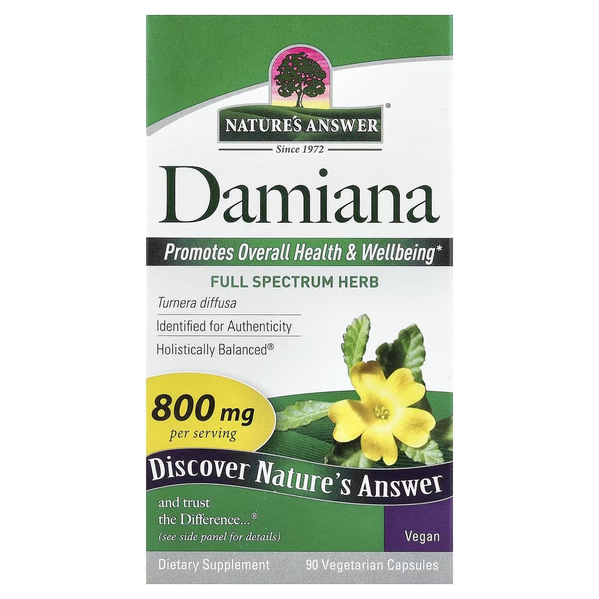 Nature's Answer - Damiana - 90 kasviskapselia