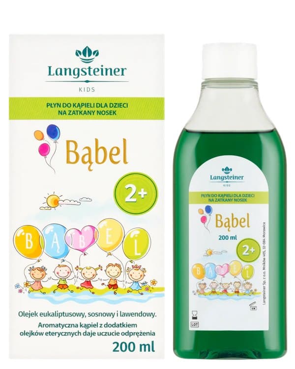 Langsteiner - Babel Bath Liquid For Children - 200ml – Langsteiner förpackning