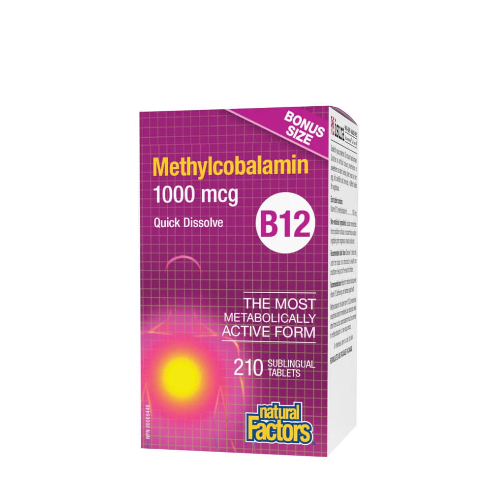 Natural Factors B12 - 1,000mcg – Natural Factors förpackning