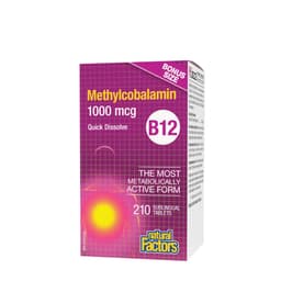 Natural Factors B12 - 1,000mcg