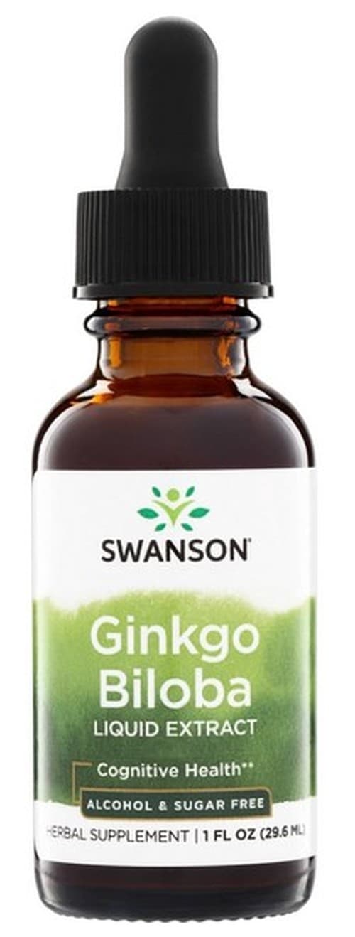 Swanson - Ginkgo Biloba Liquid Extract - 29.6ml – Swanson förpackning