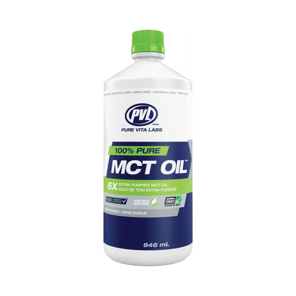 PVL - 100% Pure MCT Oil - Unflavored - 946 mL