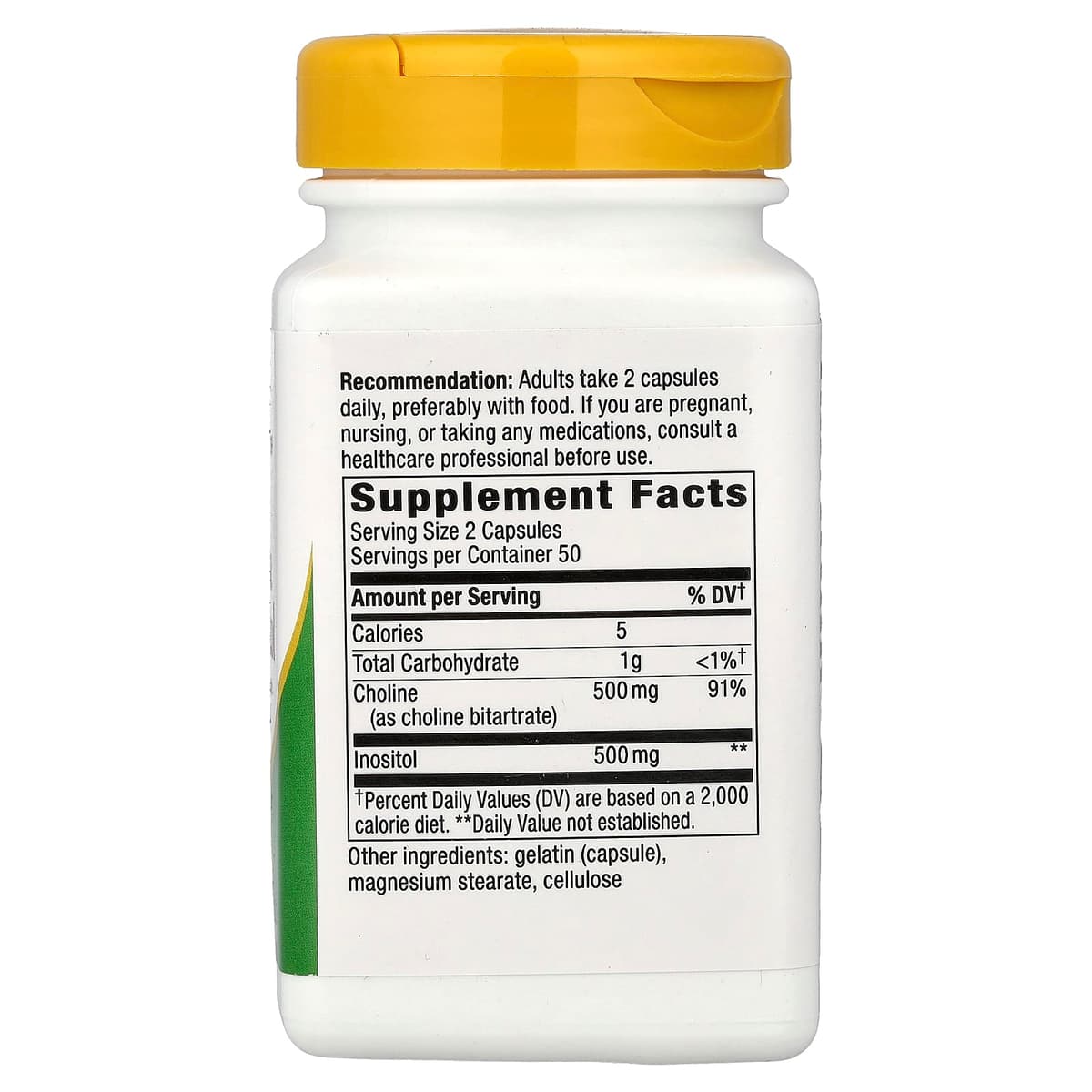 Nature'S Way - Cholin & Inositol - 100 Kapsler