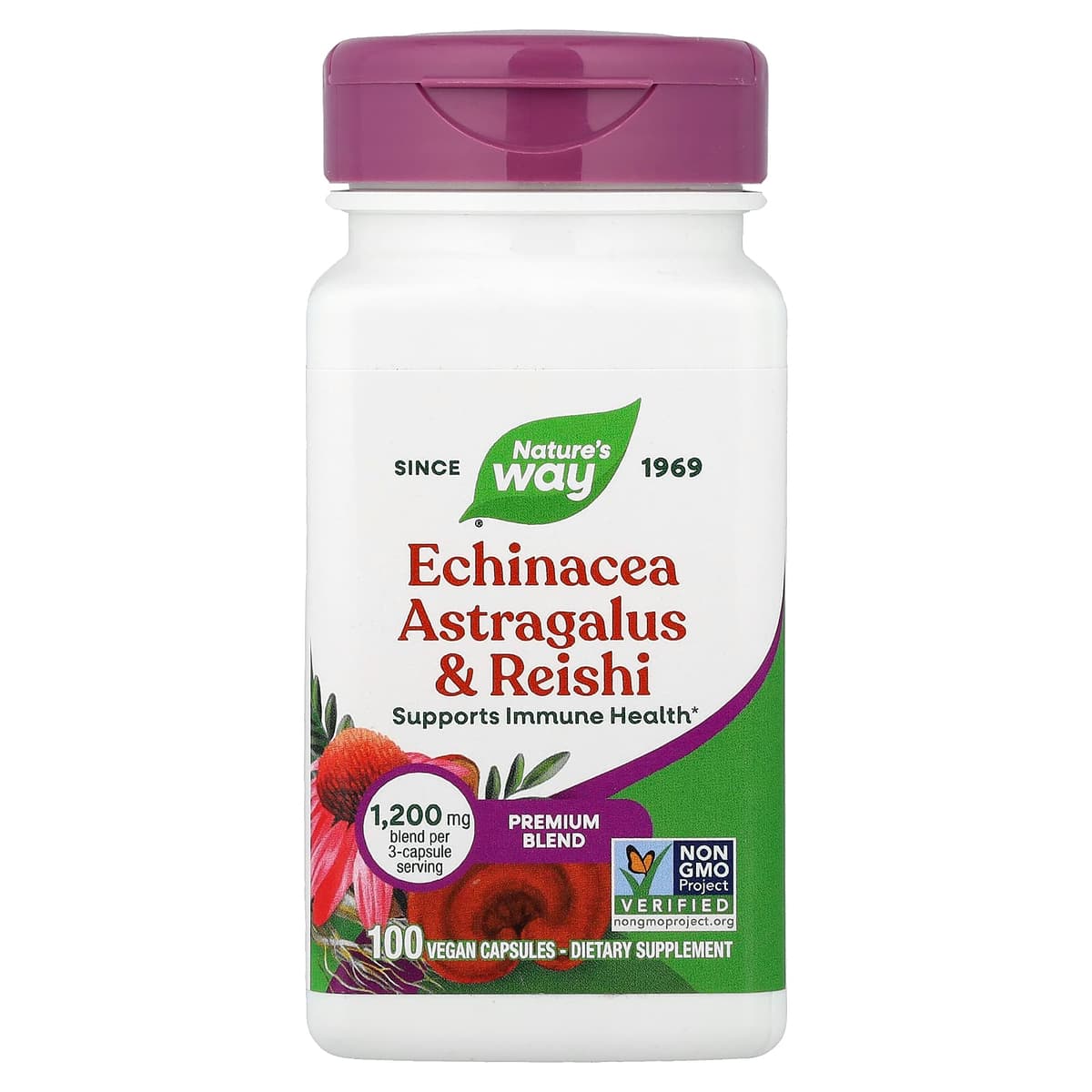 Nature'S Way - Echinacea Astragalus & Reishi - 100 Vcaps