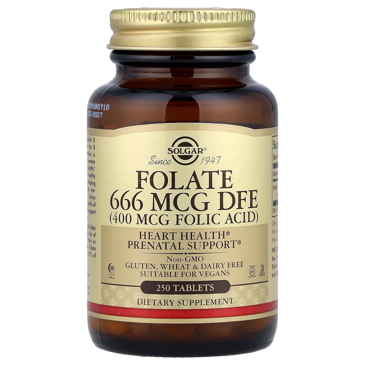 Solgar - Folate 666 MCG DFE – Solgar förpackning