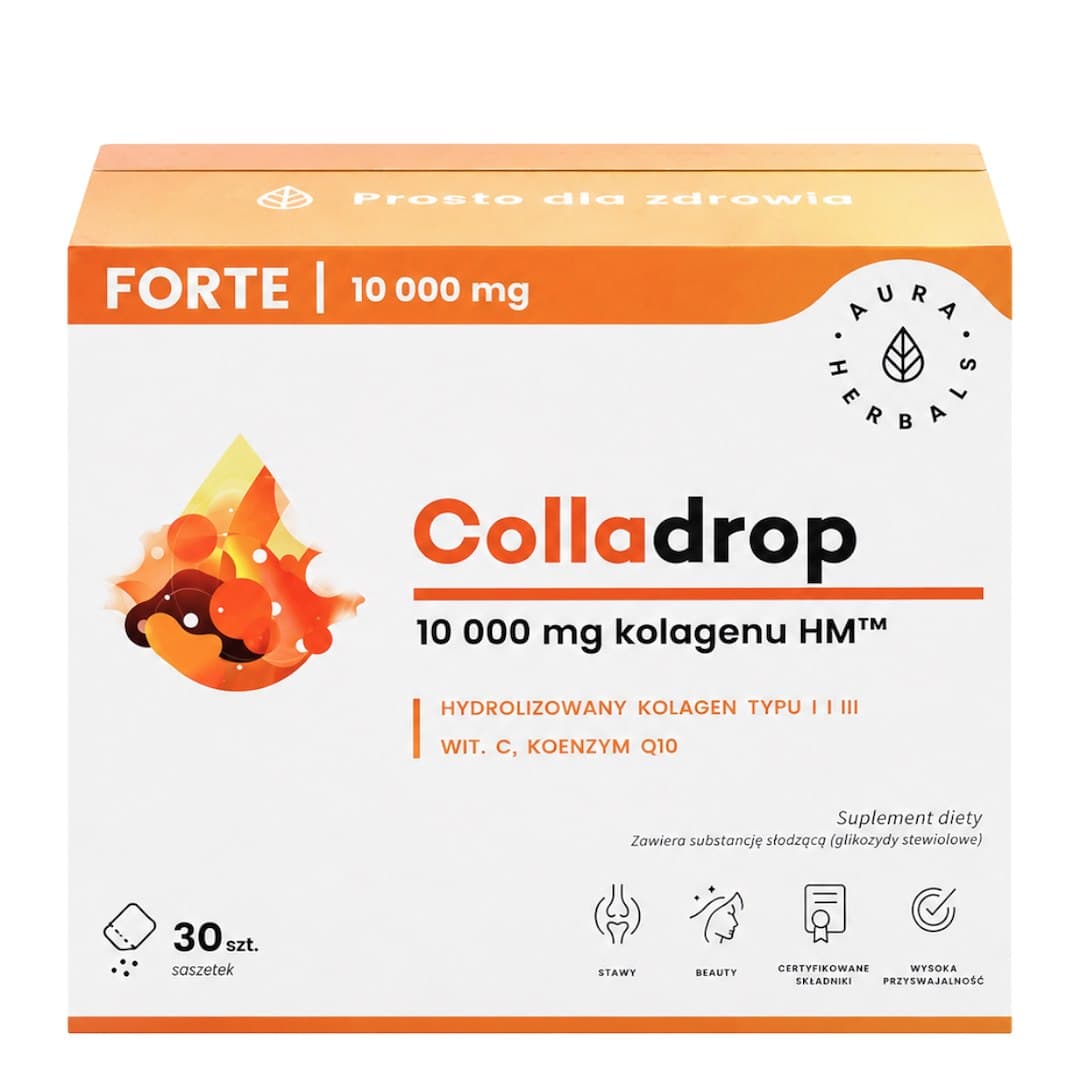 Aura Herbals - Colladrop® Collagen - 30 Sachets – Aura Herbals förpackning