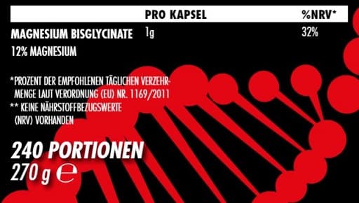 BIGZONE - Magnesiumbisglycinat - 240 kapslar