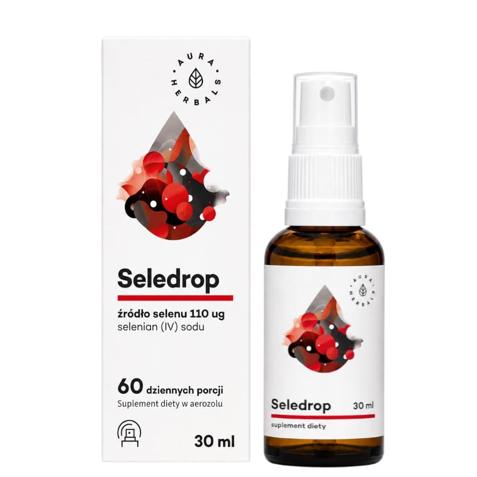 Aura Herbals - Seledrop (Selenium - 30ml) – Aura Herbals förpackning