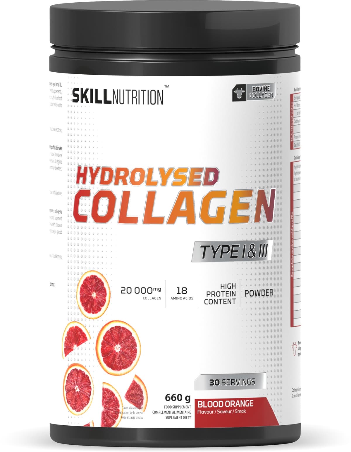 Skill Nutrition - Hydrolyseret Kollagen Type I & III – Skill Nutrition emballage