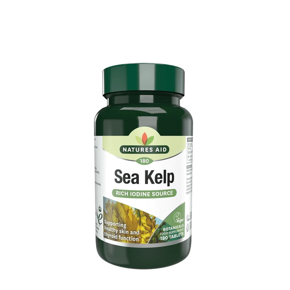 Natures Aid - Sea Kelp - 180 Tabs – Nature's Aid förpackning