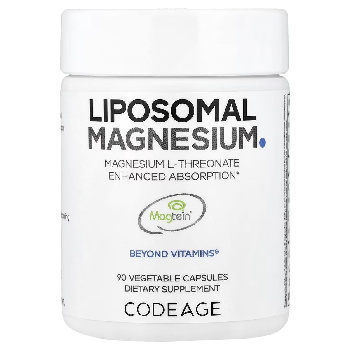 Codeage Liposomal Magnesium L-Threonate - 90 Vcaps - 90 Vegetabilske Kapsler