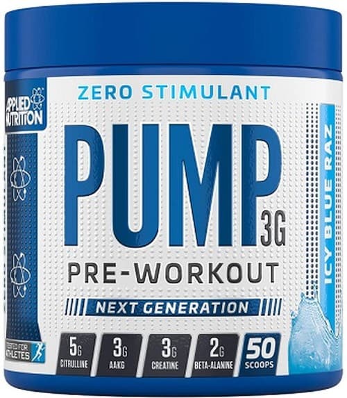 Applied Nutrition - Pre-Workout Powder Zero Stimulant Icy Blue Raspberry 375g