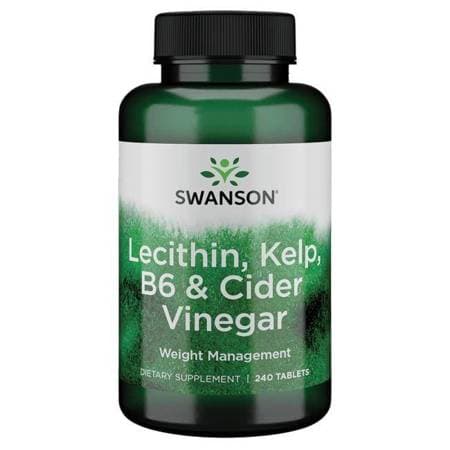 Swanson - Lecithin, Kelp, B6 & Cider Vinegar - 240 Tabs – Swanson förpackning