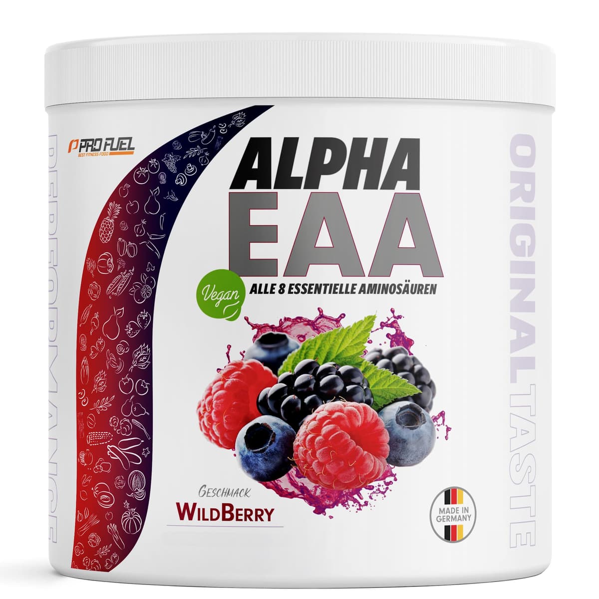 Profuel - Alpha EAA - 462 g, skovbær – Profuel emballage