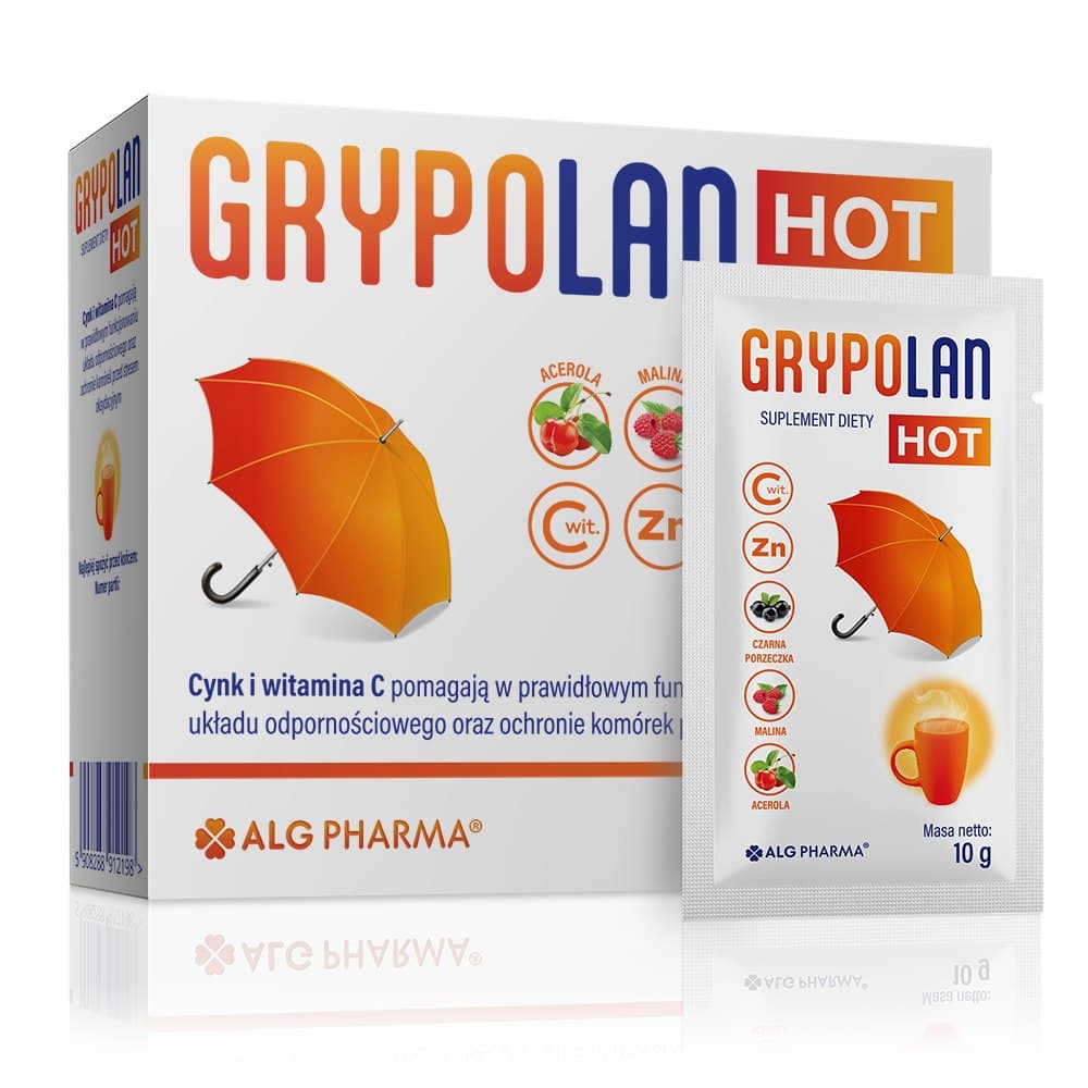 Alg Pharma Grypolan HOT 10 saszetek – Alg Pharma förpackning