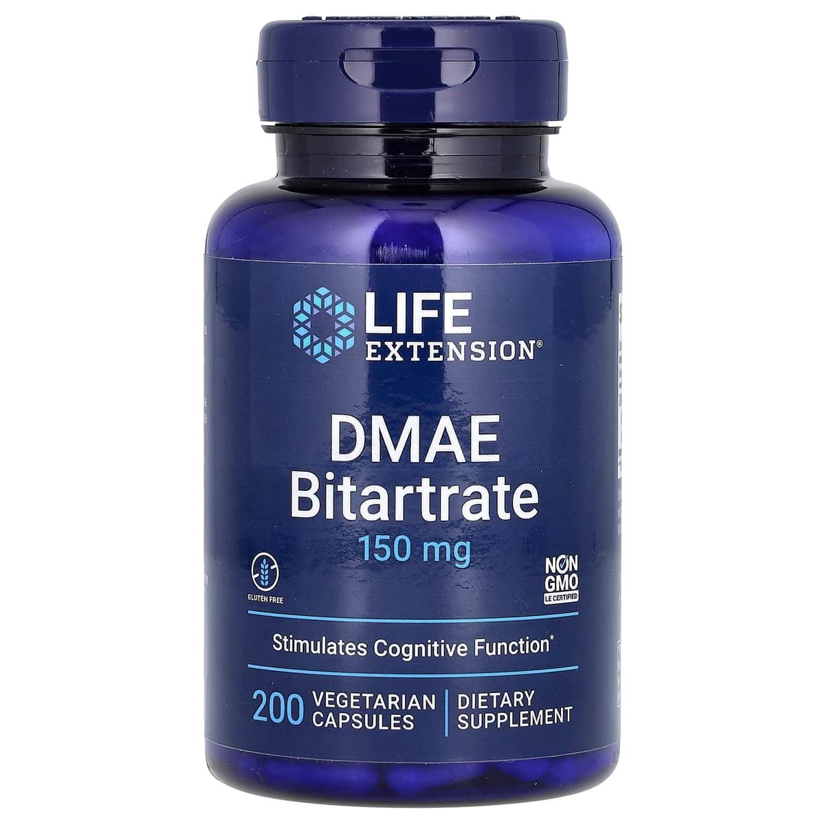 Life Extension - Deanol Bitartraatti - 200 Kapselia