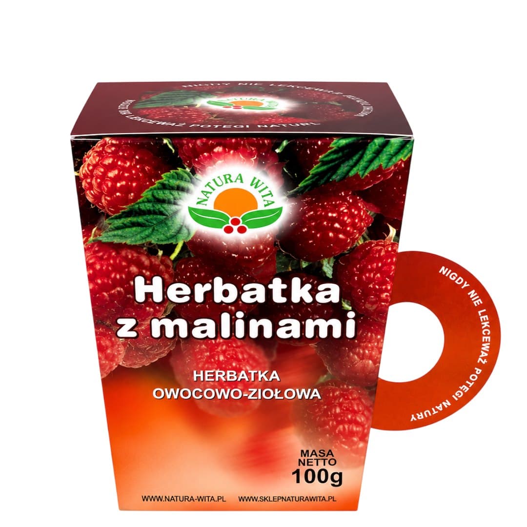 Natura-Wita - Raspberry Tea - 100g – Natura-Wita förpackning