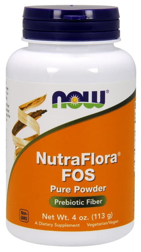 NOW Foods - Nutraflora FOS Pure Powder - 113g – NOW Foods packaging