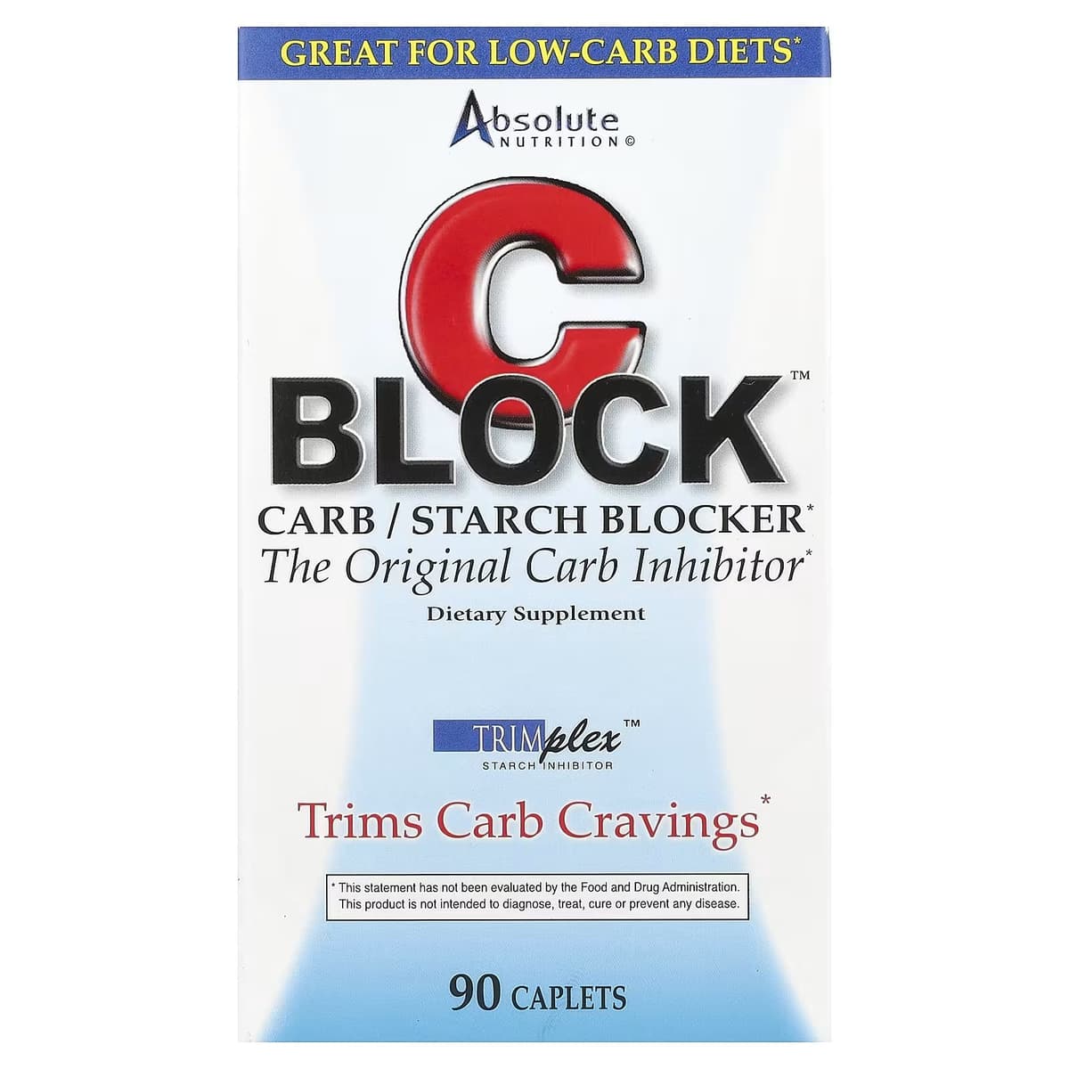Absolute Nutrition - Block Carb/Starch Blocker - 90 Caplets